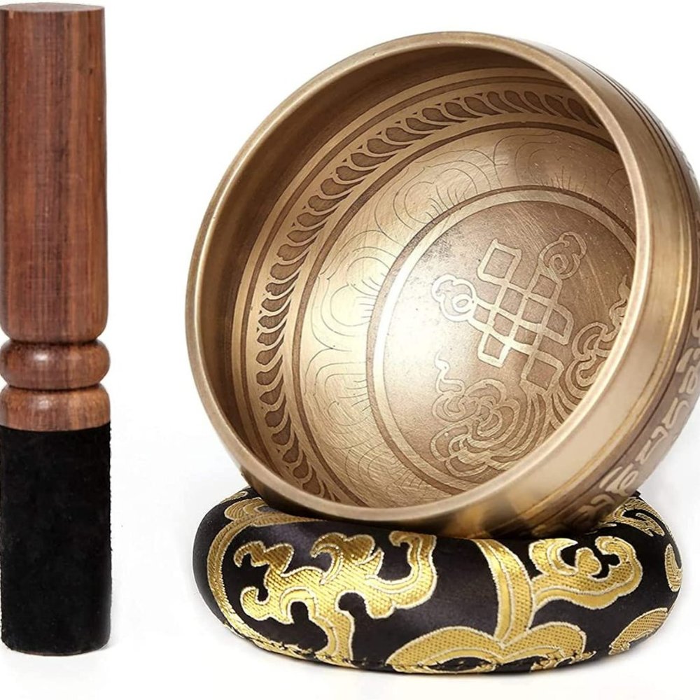 Biggo tibetan Singing Bowl set-Meditation Sound Bowl for Yoga,Mindfulness,Chakra